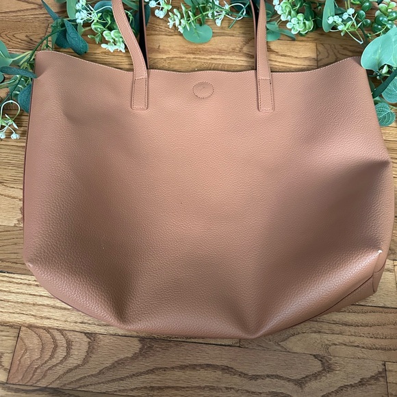 J.CREW FACTORY Large Faux Pebbled Leather Tote - Picture 6 of 7